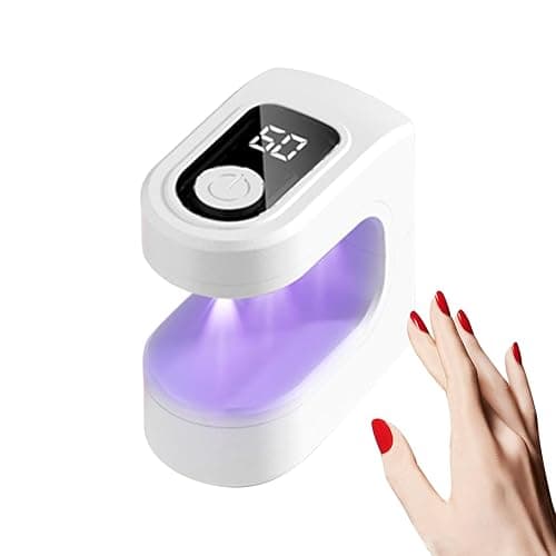 Small Uv Nails Light - Compact Uv-Nail Dryer, Fingernail Curing Lamp | Usb Rechargeable Finger Tip Torch with 2 Timer Settings, Efficient Manicure Rechargeable Beam for Home, Salon, Outdoor, Beauty thumbnail 5