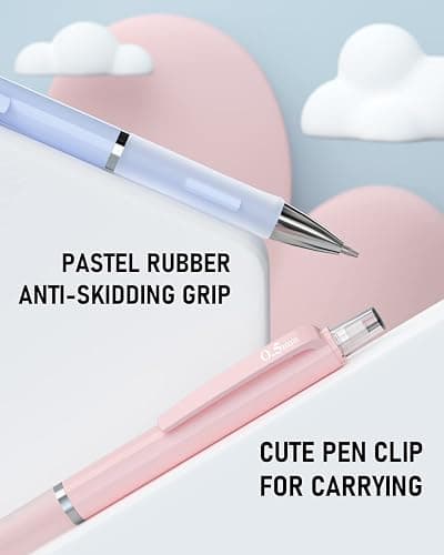 Nicpro 3PCS Pastel Mechanical Pencil Set with Case, 0.5 mm Cute Pencils with 6 Tube HB Lead Refill, 3PCS Eraser, Eraser Refill for Stationery School Supplies Student Writing Drafting Drawing Sketching thumbnail 4