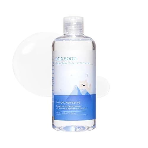 mixsoon Glacier Water Hyaluronic Acid Serum-Deep Hydration and Cooling for Face, Hydration Booster, Refreshing Lightweight Texture 300ml / 10.14 fl.oz. Korean Glass Skin Care - Image 1