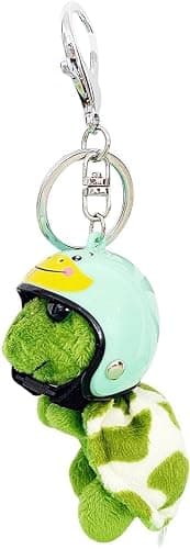 Dwuww Green Plush Turtle Keychain, Funny Pendant Plush Doll Portable for Wallet Tote Bag Belt Phone, Car Keychains and Charms - Image 1