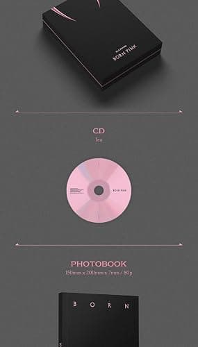 BLACKPINK BORN PINK 2nd Album BOX SET Version CD+Photobook+Accordion Lyrics Paper+Large Photocard+Postcard+Instant Film+Selfie Photocard+Tracking (PINK Version) thumbnail 3