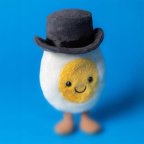 Jellycat Amuseables Boiled Egg Groom Stuffed Toy, 5.5 inches - Food Plush - Fun Wedding & Engagement Gift thumbnail 5