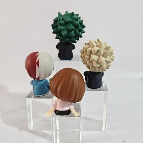 YLQANONG MHA Midoriya Izuku Figures Todoroki Shouto/Uraraka Ochako Anime Figure Statues PVC Anime Action Figurine 2.36IN thumbnail 4