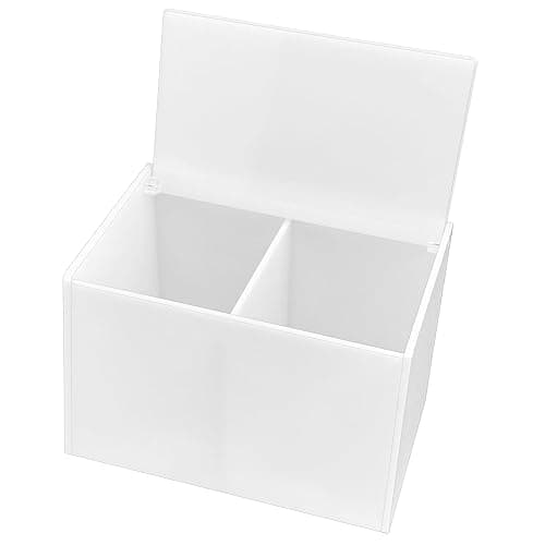 DELIPPLY Tampon Holder for Bathroom, Tampons and Pads Container Box, Women Period Storage Holder, White thumbnail 4