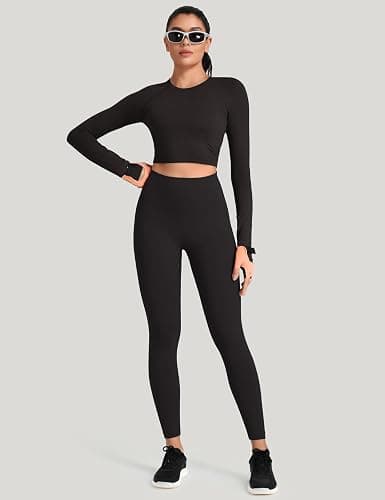 HeyNuts Workout Pro Leggings 25'', Compression High Waisted 7/8 Workout Pants thumbnail 5