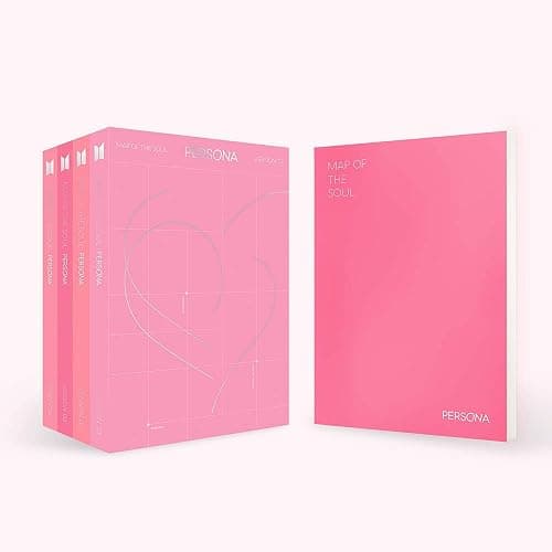 BTS Map of The Soul : Persona [Ver.01+Ver.02+Ver.03+Ver.04 Set] - Pack of 4CD, 4Photobook, Photocards, 4Folded Poster with Pre Order Benefit, Extra Decorative Sticker Set, Photocard Set - Image 1