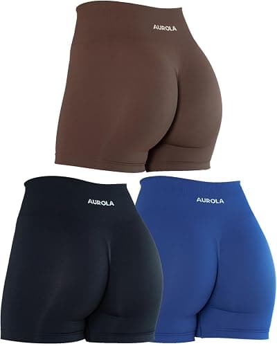 AUROLA Dream Tie Dye Workout Shorts for Women Seamless Scrunch Soft Active Shorts - Image 1