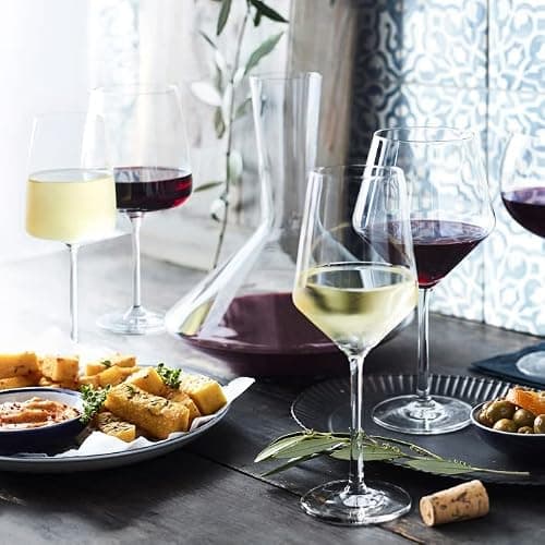 Red Wine Glasses Set of 4, Premium Crystal Wine Glasses Hand Blown,15 oz,Thin Rim,Long Stem,Perfect for Red or White,Daily Use,Unique Wedding Anniversary or Birthday Gift thumbnail 8