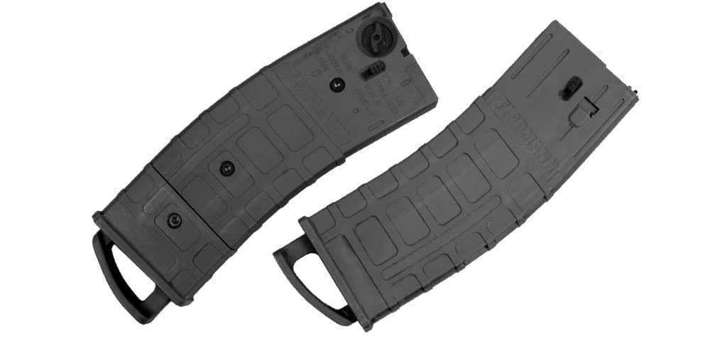 Tippmann TMC MAGFED Paintball Marker Magazines - 2 Pack Black - Image 1