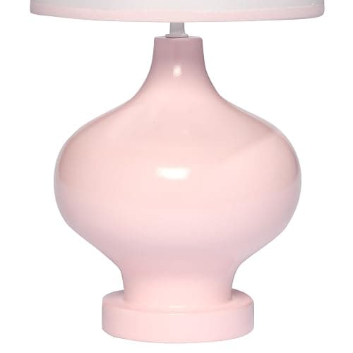 Lambs & Ivy Coquette Floral Aesthetic Pink Bows Lamp with Shade thumbnail 2