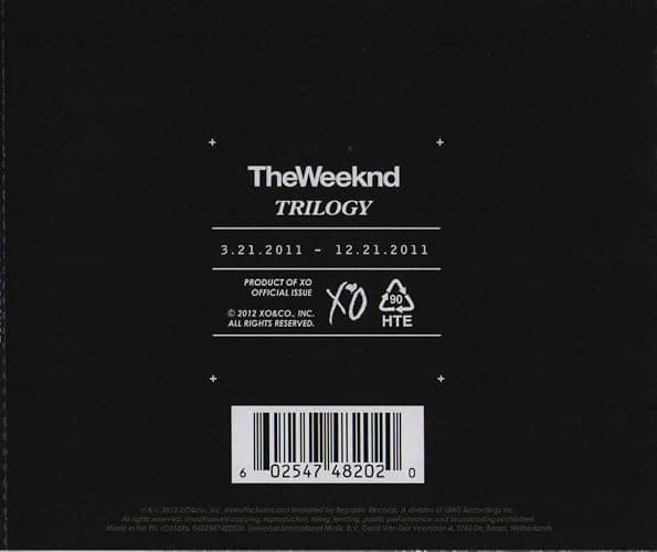 House Of Balloons - Thursday - Echoes Of Silence - The Weeknd Greatest Hits - 3 Compact Discs - Complete Trilogy Album Bundling thumbnail 5