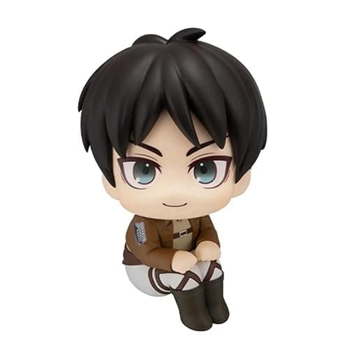 Eren Jaeger Figure Cute Anime Look Up Figure Levi Eren Jaeger Action Figures Statue Titan Anime Figurine Cake Topper Decoration 10cm/3.94inch - Image 1