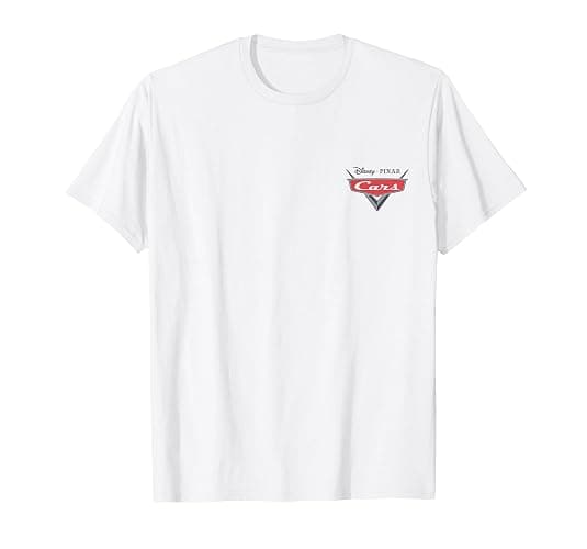 Disney Cars Lightning McQueen Stickers Graphic Tees T-Shirts - Image 1