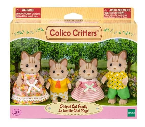 Calico Critters Sandy Cat Family, Set of 4 Collectible Doll Figures thumbnail 2