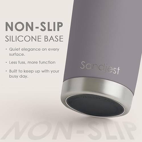 SANDJEST Gray Tumbler 20oz Stainless Steel Double Wall Vacuum Insulated, Travel Coffee Cup, Gifts for Men Women Birthday Christmas thumbnail 5