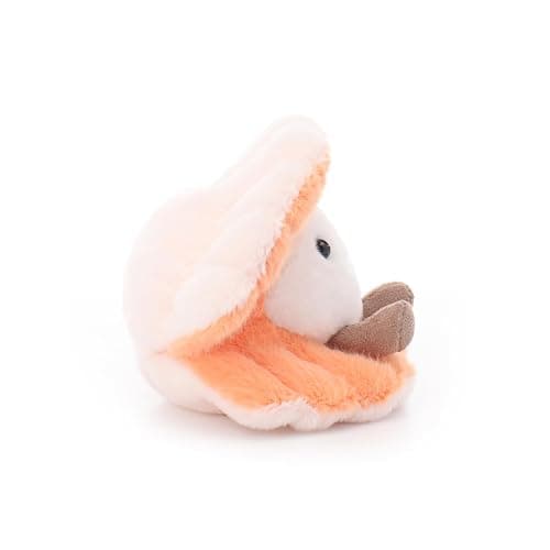 Apricot Lamb Muschel Meerestiere Plüschtiere für Kinder, weiche niedliche Kuscheltier für Baby Mädchen und Jungen, Flauschige Muschel Orange 14 cm thumbnail 5