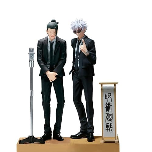 Jiumaocleu 2 pièces figurine anime JJK action figure Geto Suguru figurine Gojo Satoru 17 cm statue en PVC modèle décoration pour voiture collection pour fans d'anime thumbnail 4