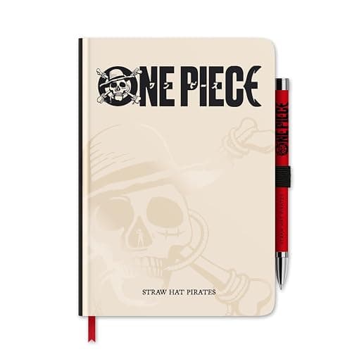 Notebook Journal One Piece Official | Hardcover Journaling Notebooks + Pen | A5 Notebook | Cute Notebooks | 192 Dotted Pages - Image 1