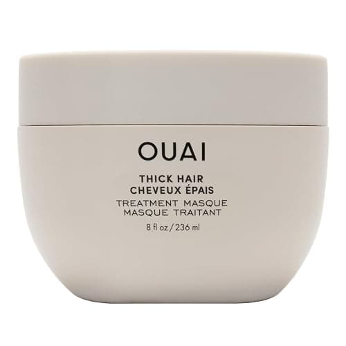 OUAI Thick Hair Mask - Deep Conditioning Hair Mask (8 Fl Oz) | With Almond Oil, Olive Oil & Hydrolyzed Keratin, Restores Damaged Strands, Phthalate & Paraben Free - Image 1
