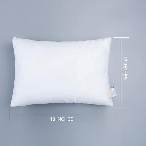 NTBAY 2 Pack Cotton Down Alternative 13x18 Pillows, Machine Washable - Soft and Breathable Travel Small Pillows for Sleeping, Ideal for Daycare, Crib, Cot thumbnail 2