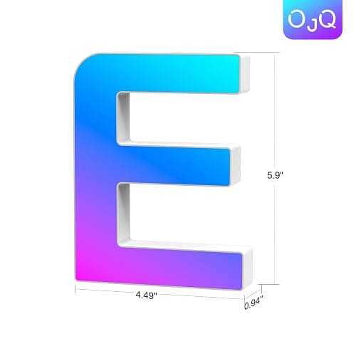 OJQ Light Up Letters LED Letter - Marquee Letters Room Decor Alphabet Letter Music Sync Color Change Colorful - Christmas Birthday Gifts for Girl - Teen Girls Gifts Party Home Wall Decor thumbnail 9