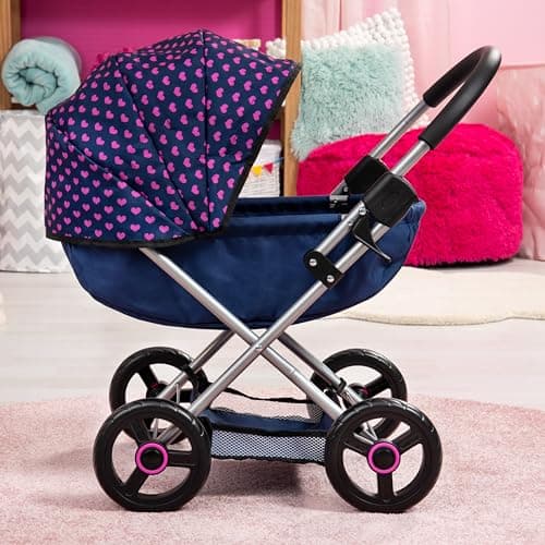 Bayer 4-in-1 Doll Pram Stroller Set with Accessories for 18 in Dolls thumbnail 7
