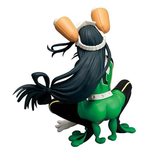Zhongkaihua Asui Tsuyu Figure Squatting Pose, MHA Action Figure PVC Manga Statue 11CM, Asui Tsuyu Model Ornament Gifts for MHA Fans thumbnail 4
