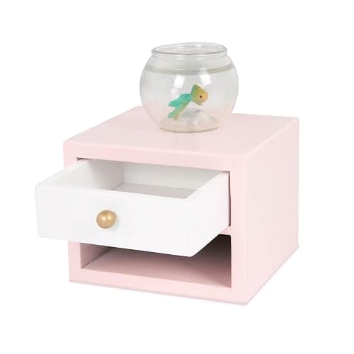 Our Generation – 18-Inch Doll Accessories – Dollhouse Furniture – Platform Bed & Nightstand – Pretend Play 3+ Years– Sweet Snuggles Bedroom Set thumbnail 8
