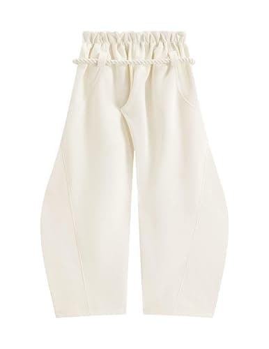 Aelfric Eden Super Baggy Barrel Sweatpants Wide Leg Pants for Women Men Casual Elastic Waist Unisex Lantern Trouser Pants thumbnail 2