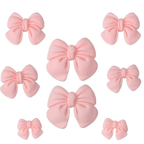 Bling Shoe Charms Cute Shoes Decorations for Women Pearl Chains Pink Shoe Accessories Flower Shoe Charm DIY Own Style thumbnail 3