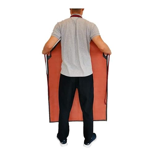 TonLing Thick Rubber Apron, 47.2 x 33.5 Inch Waterproof, Long Chemical Resistant, Adjustable for Dishwashing, Cleaning Fish, Gardening, Lab Work, Butcher and Dog Grooming, Grey thumbnail 4