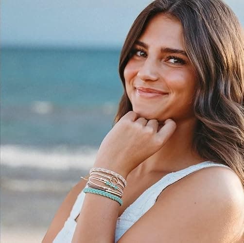 K'lani Reflect Hair Tie Bracelets - Elastic Ponytail Holder - Medium | Doubles as stylish jewelry; strong-hold ponytail holder; gift for birthdays, Mother's Day & graduation; set of 5 thumbnail 6