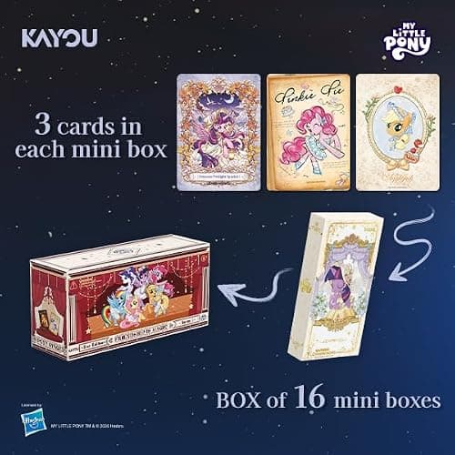 Kayou My Little Pony Friendship Eternal Cards, Star Edition, Series 1, Collectible Trading Cards, 16 Miniboxes, 3 CardsMinibox, for Age 8+ thumbnail 2