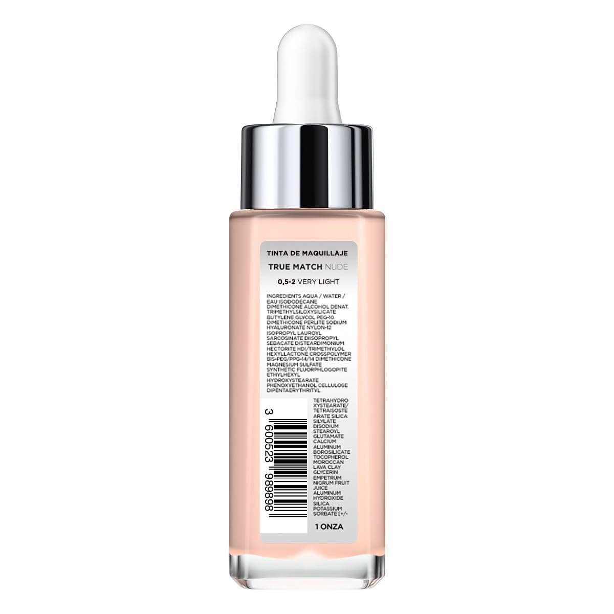 L'Oreal Paris Cosmetics True Match Serum Rellenador con Color Y Ácido Hialurónico, Tono 0.5-2 Very Light - 0.5-2 Very Light thumbnail 2