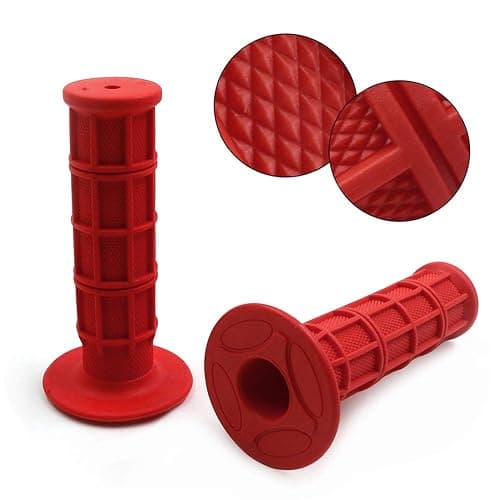 Worldmotop Motorcycle Handlebar Grips Non-Slip Soft Rubber Grips Handlebar with 7/8" 22mm 24mm Replacement for All Off Road ATV Dirt Bike, Bike Handle Grips(Black) thumbnail 4