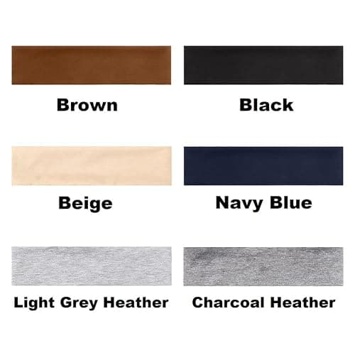 TERSE Headbands for Women Short Hair Non Slip Elastic Sweat Hairbands Soft Fabric Hair Bands Workout Yoga Running Sport Thin Hairwrap for Girls thumbnail 6