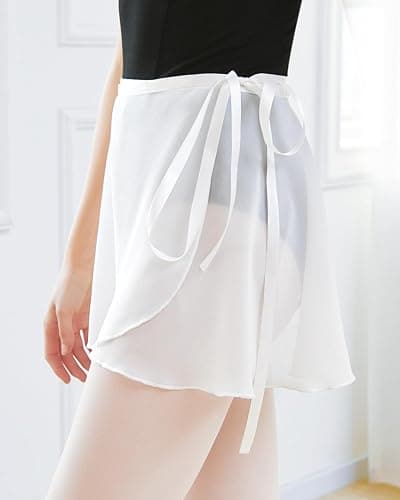 Stelle Ballet Skirt Women Chiffon Sarong Wrap Skirt Adjustable Tie Adult Dance Skirts thumbnail 2