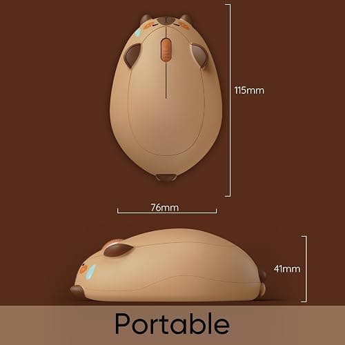 Akko Wireless Gaming Mouse Capybara, Tri-Mode Mouse BT3.0/BT5.0/2.4G, Cute Optical Cordless Cartoon Mice for Computer/Laptop/Desktop/PC, Compatible with Mac/Win thumbnail 5