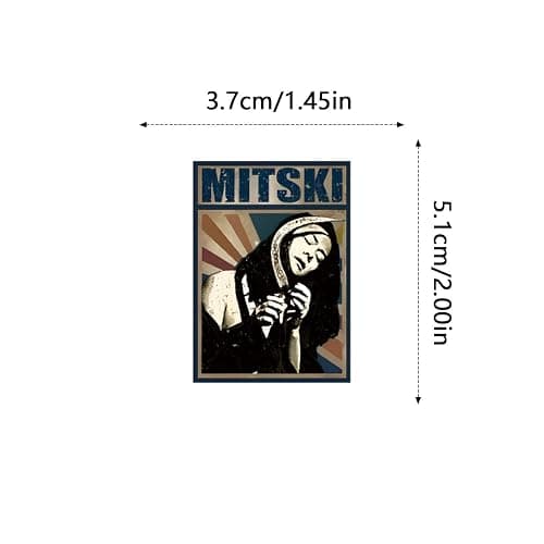 64pcs Mitski Stickers American Singer-Songwriter Stickers for Cartoon Cute Girls Boys Teenagers Adult Water Bottles Laptop Suitcases Birthday Toy Decoration Kids Holiday Party thumbnail 3