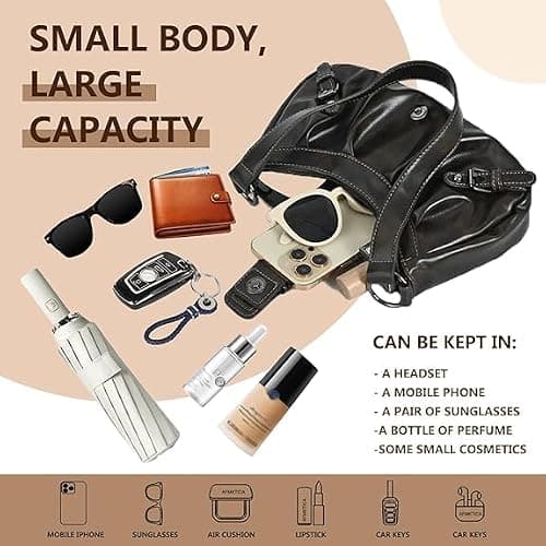 AFMKTICA Y2K Trendy Purse for Women, Leather Buckle Punk Hobo Clutch Purses Bags for Ladies Top Handle Shoulder Bag thumbnail 5