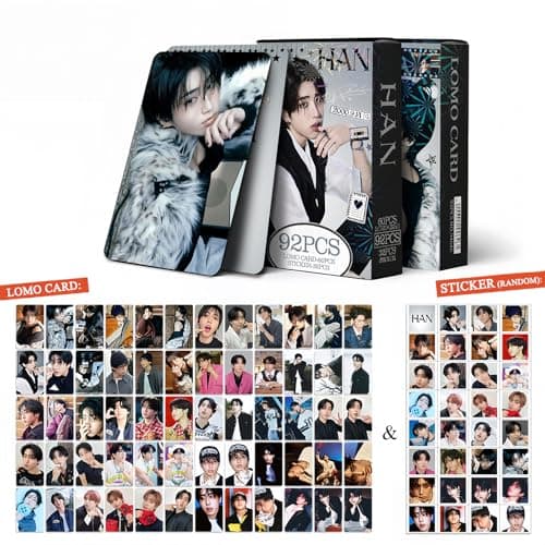 PYAJUU Stray Kids Photocards DO IT Album Photo Cards Straykids Postcard 2026 Lomo Cards Stray Kids Stickers Gift Merch For STAY KPOP Gift Box Set (HAN(BLACK)) thumbnail 3