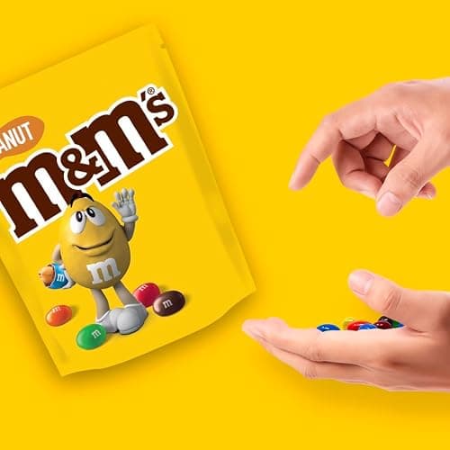 M&M'S Peanut Bonbons Chocolat au Lait et Cacahuètes Sachet 200g | Bonbons chocolat M&M'S au lait avec cacahuètes croquantes en format pratique à partager pour vos pauses gourmandes thumbnail 8