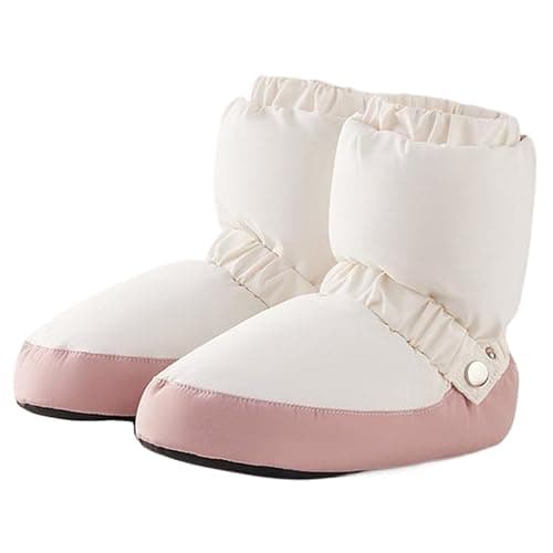 VCBUJICE 1 Pair Dance Booties, Waterproof & Windproof Dance Warm Up Booties, Soft Cozy Ballet Warm Up, Portable and Lightweight for Girls Women, M thumbnail 4