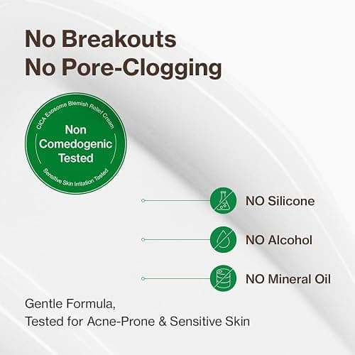 YUMU Cica Exosome Zinc Blemish Relief Cream, Face Moisturizer for Sensitive, Acne-Prone Skin, Lightweight, Breakouts, Barrier Repair, Hydration, Soothing, Oil-Free, Korean Skincare (80 ml/2.70 fl.oz.) thumbnail 5