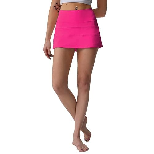 Husnainna High Waisted Pleated Tennis Skirt with Pockets Athletic Golf Skorts for Women Casual Workout Built-in Shorts thumbnail 5