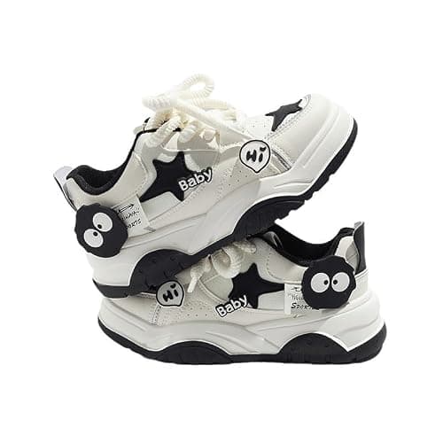 Star Shoes Walking Sneakers Women Chunky Sole Y2K Aesthetic Cute Big Toe Cap Comfort Insole Anti-Slip US4-8 - Image 1