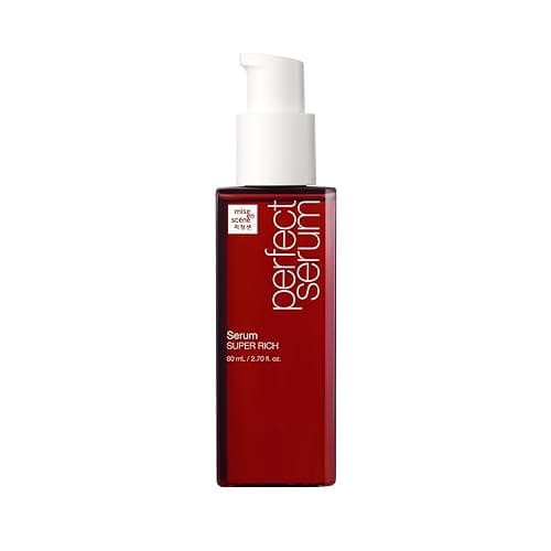 Mise En Scene Perfect Super Rich Serum with Argan Oils - Hair Essence for High Nutrition Intensive Care, Korean Hair Oil, 2.70 fl. Oz - Image 1
