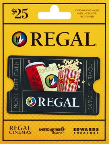Regal Entertainment Gift Card $25 thumbnail 2