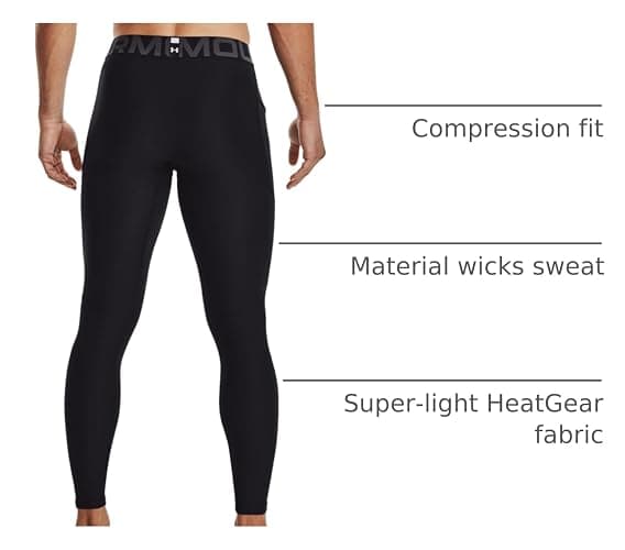 Under Armour Men's HeatGear Armour Leggings thumbnail 5