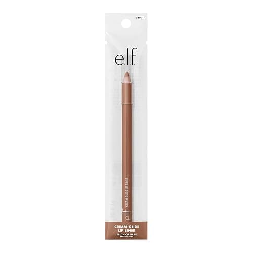 e.l.f. Cream Glide Lip Liner, Highly-Pigmented Pencil For Shaping & Sculpting Lips, Semi-Matte Finish, Vegan & Cruelty-Free, Truth or Bare thumbnail 8